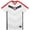 White, variant on Licensed Official U.S. Soccer USMNT Youth Kids Crossover Game Day PolyShirt - Red, YS