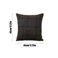 thumbnail image 3 of Fundas de Almohada de Navidad Cojín Trasero de Línea de Funda de Almohada a Rayas Cepilladas,Fibra de Poliéster 45x45cm para Sofá Dormitorio,Fundas de Almohada con Cremallera, 3 of 5
