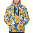 thumbnail image 4 of Hoodies for Men - Ocean Wave Sunflower Long Sleeve Comfrt Men'S Fashion Hoodies & Sweatshirts, Sweatshirts for Men Hoodies Pullover Clothing Clothes with Pouch, 4 of 7