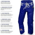 thumbnail image 4 of DXM SPORTS Brazilian Jiu Jitsu BJJ Gi Kimono for Adults - A0, Blue, 4 of 7