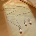 thumbnail image 4 of Charm Pearl Wedding Earring Necklaces Set for Women Elegant Vintage CZ Freshwater Pearl Jewelry Set Round White Pearl Costume Jewelry Accessories for Brides Bridesmaids, Birthday Gift, 4 of 11
