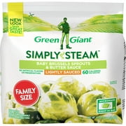 Green Giant Simply Steam Family Size Lightly Sauced Baby Brussels Sprouts & Butter Sauce 17 oz. Bag