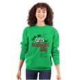 thumbnail image 3 of Christmas Presents For Goodness Sake Unisex Plus Fleece Graphic Sweatshirt Brisco Brands 2X, 3 of 5