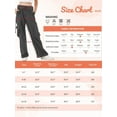 thumbnail image 7 of Rolanko Girls Cargo Pants Wide Leg Loose Cargo Trousers with Pockets Streetwear Kids Pants 4-15 Years, 7 of 7