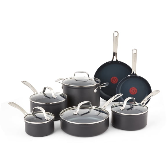 T-fal Platinum Hard Anodized, Nonstick Cookware Set, 12 Piece
