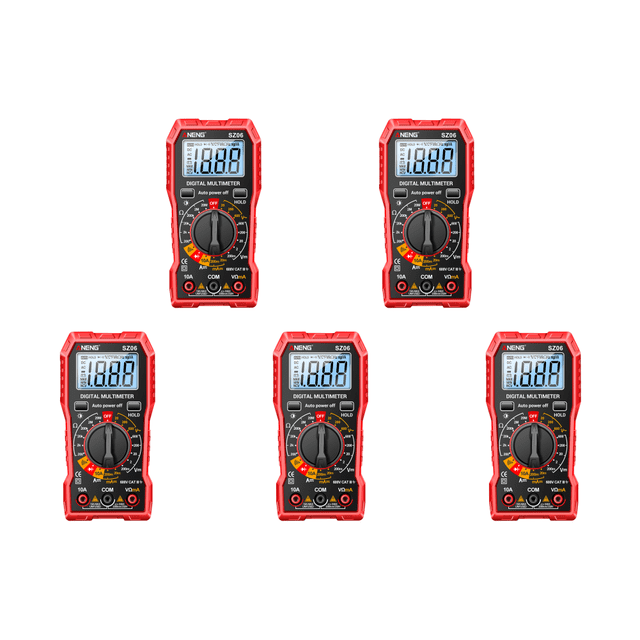 Multímetro Digital 2000 Cuentas LCD Retroiluminado () Rojo