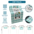 thumbnail image 7 of Table Runner Dresser Scarves 36 Inch Long, Teal Green and White Buffalo Plaid Car Linen Dining Table Runners Spring Sunflower Daisy Tabletop Scarf for Wedding Holiday Party Kitchen, 7 of 7