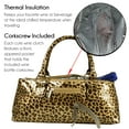 thumbnail image 4 of Primeware 3024-WC Womens White Cheetah Insulated Single Bottle Wine Clutch Tote Bag, 4 of 7