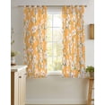 thumbnail image 4 of Spring Botanical Sheer Curtains 54 Inch Length 2 Panels Set for Living Room/Bedroom, Watercolor Floral Flowers Botanical Yellow Kitchen Curtains Grommet Curtains Window Treatments 42"x54"x2, 4 of 7
