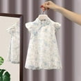 thumbnail image 2 of RIJOPUTY Light Blue Dress for Girls Toddler Princess Dress Girls Dressy Dresses Vestido Para Bebe De 1 Año Big Girls Clothes 6 Mo Girl Clothes Vestidos Negros Para Niñas Vestidos Dorados Para, 2 of 6