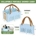 thumbnail image 5 of 1 Portable Storage Basket Portable Shower Caddy Plastic Shower Basket Tote with Handles Removable Divider Cleaning Caddy Storage Organizer for Bathroom College Dorm, 5 of 9