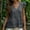 Gray, variant on CYMMPU Women's Button-Down Sleeveless Vest, Round Neck Linen Blend Tank Top with Front Buttons, Casual Layering Summer Piece Army Green S
