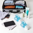thumbnail image 2 of 2-piece blue portable pill extractor, blister packaging, easy to remove without contact portable, travel pill dispenser pill extraction tool, personal pill organizer health, pill extractor, 2 of 4