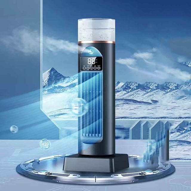 Vwrxbz Desktop Tower Fan with Spray, Household Air Conditioning Fan, USB Cooling Fan with Timer and Remote Control