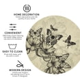 thumbnail image 4 of Disketp Vintage Floral Funny Coasters,6 Pcs Leather Coasters With Holder, Perfect Housewarming Hostess Gifts,Protect Furniture From Water Marks Scratch And Damage, 4 of 9