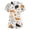 Beige-C#8321, variant on AHMOMEI Cartoon Animal Print Scrub Top for Woman S-5XL Plus Size Nurse Uniform with Pocket V Neck Short Sleeve Scrubs Top