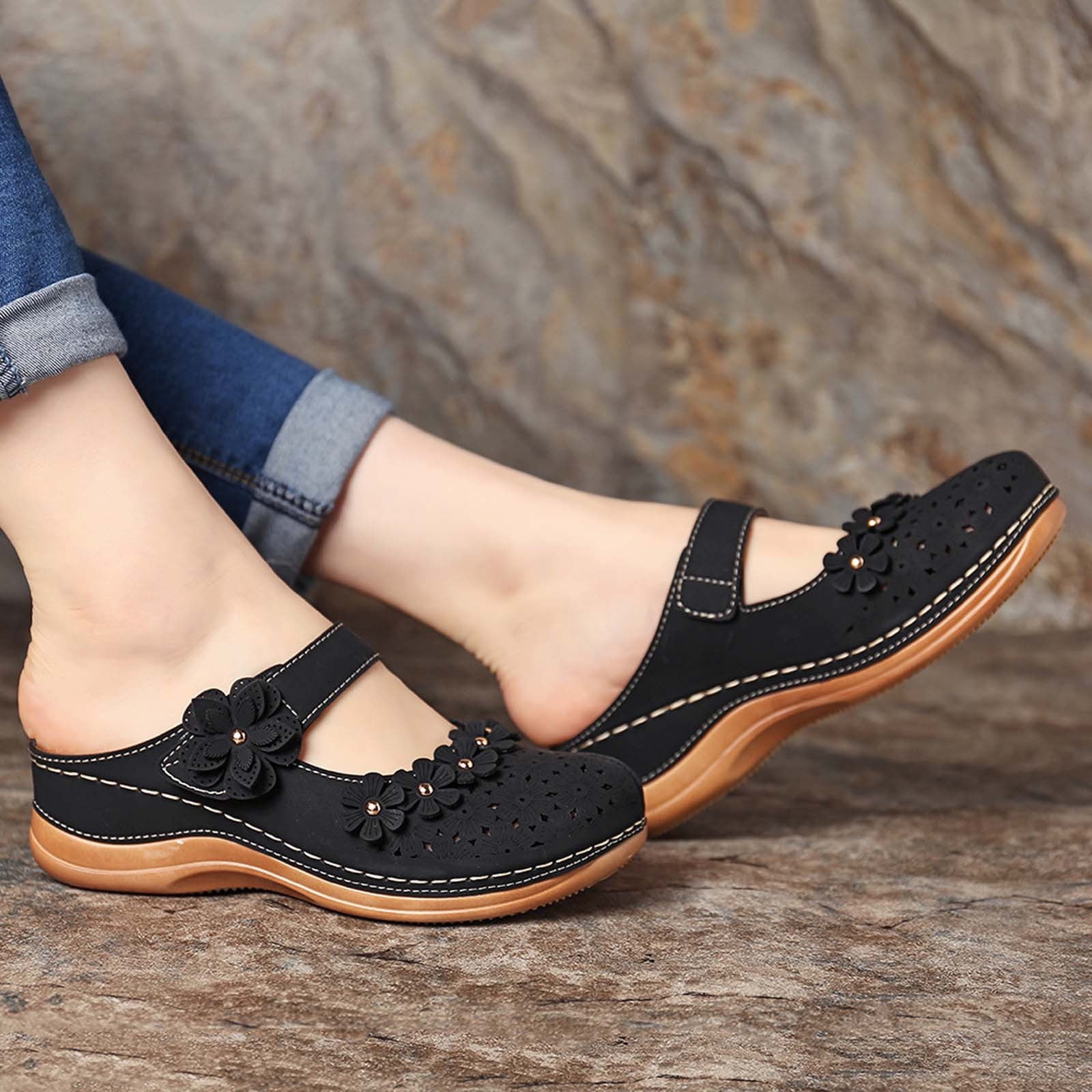 Women's Arch Support Sandals - Adjustable Straps & Orthotic Comfort For All-Day Walking 5 thumbnail image
