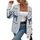 thumbnail image 2 of Suéter Navideño Con Frente Abierto, Patrón De Punto, Elegante Patrón De Ciervos Navideños, Suéter De Prendas De Vestir Navideñas Para Mujer, Moderado, Fino Y Grueso, Para, 2 of 7