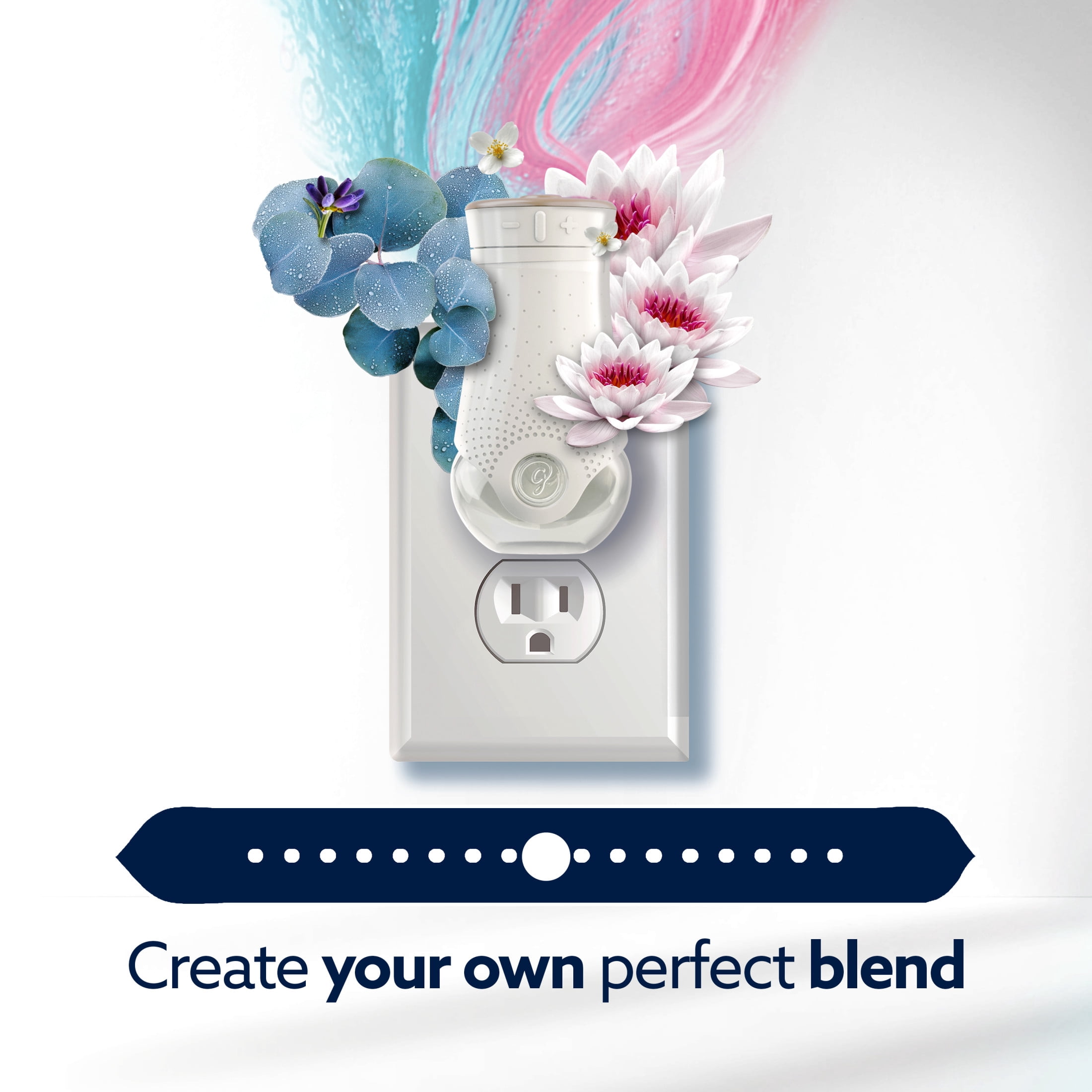 Glade® PlugIns® Refills with CustomScent Technology, Eucalyptus & Waterlily, 5 Refills