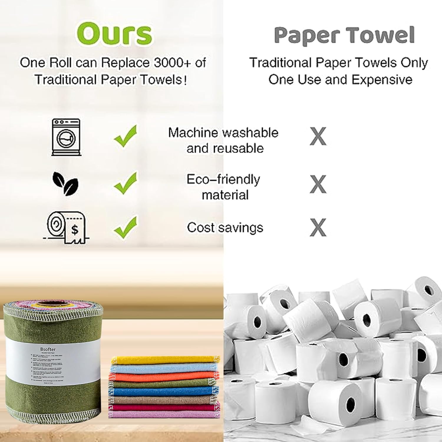 Reusable Toilet Paper Washable - 56 Pack Reusable Toilet Paper Rolls,Bidet Towels Soft Washcloths Reusable Toilet Paper Cloth Reusable Toilet Tissue Reusable Toilet Paper for Rv Camper Tp