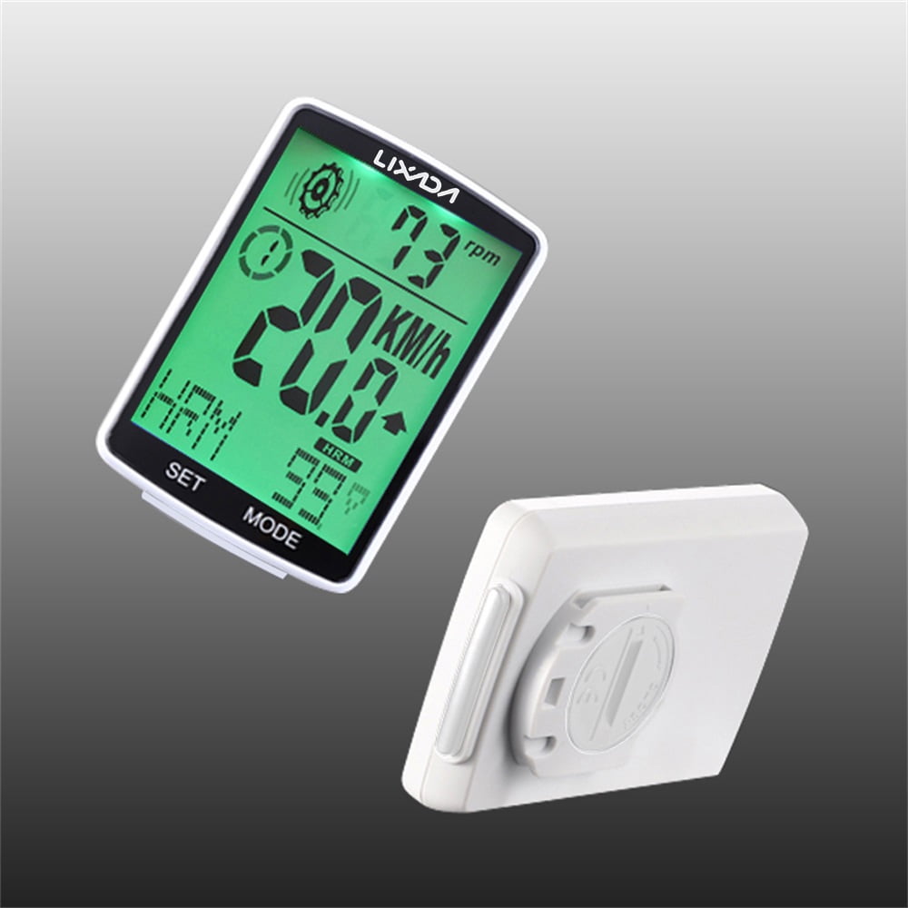 Compteur De Vélo Affichage LCD Numérique Sans Fil Étanche 5 Langues