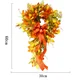 thumbnail image 3 of 60*30cm Artificial Autumn Wreath Decoration Maple Pine Cone Pumpkin Door Wreath Easter Halloween Thanksgiving Garland Christmas, 3 of 5
