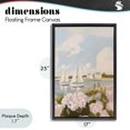 thumbnail image 4 of Stupell Industries Transitional Pink Hydrangeas with Sailboats Black Floating Frame Canvas Art, 17 x 25, by Sisi and Seb, 4 of 8