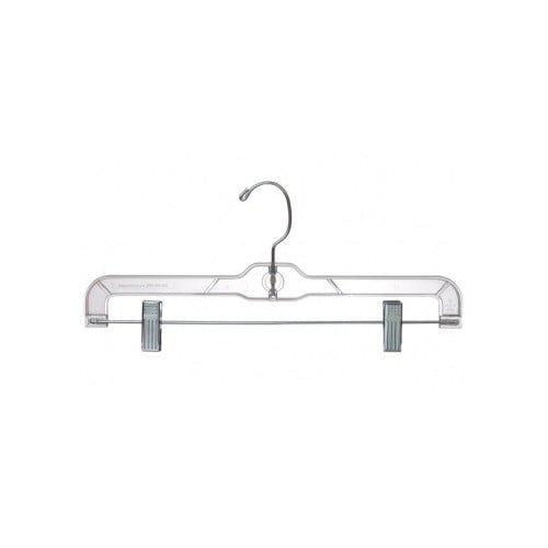 Clear Plastic Pant/Skirt Hanger w/ Clips