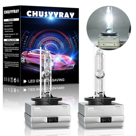 For GMC Acadia 2007-2012 - Xenon White Hid Headlight D1S Bulbs Kit 6000K Set 2