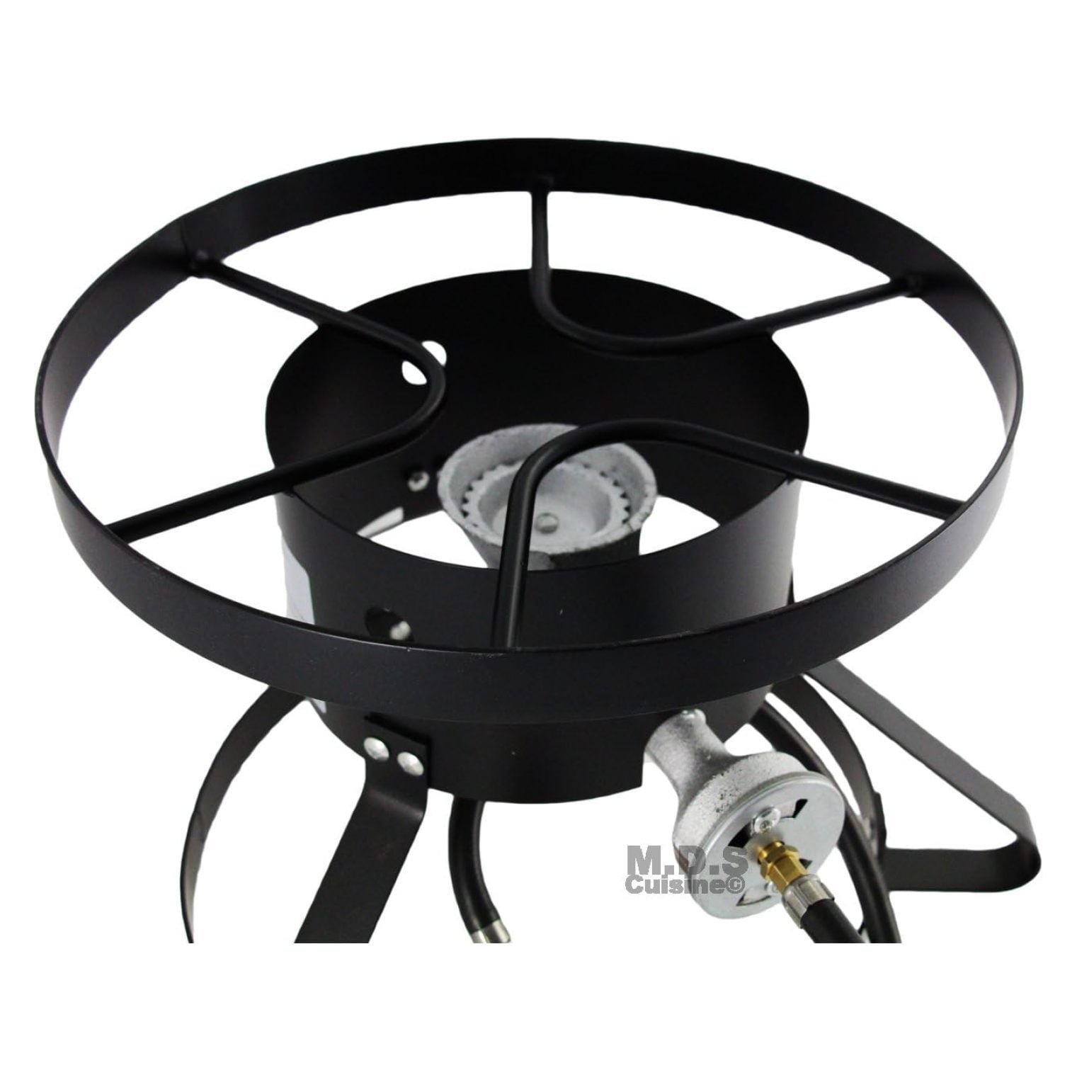 High Pressure Burner Outdoors Cooking Gas Single Propane Stove Camping Quemador w/ Hose & Regulator