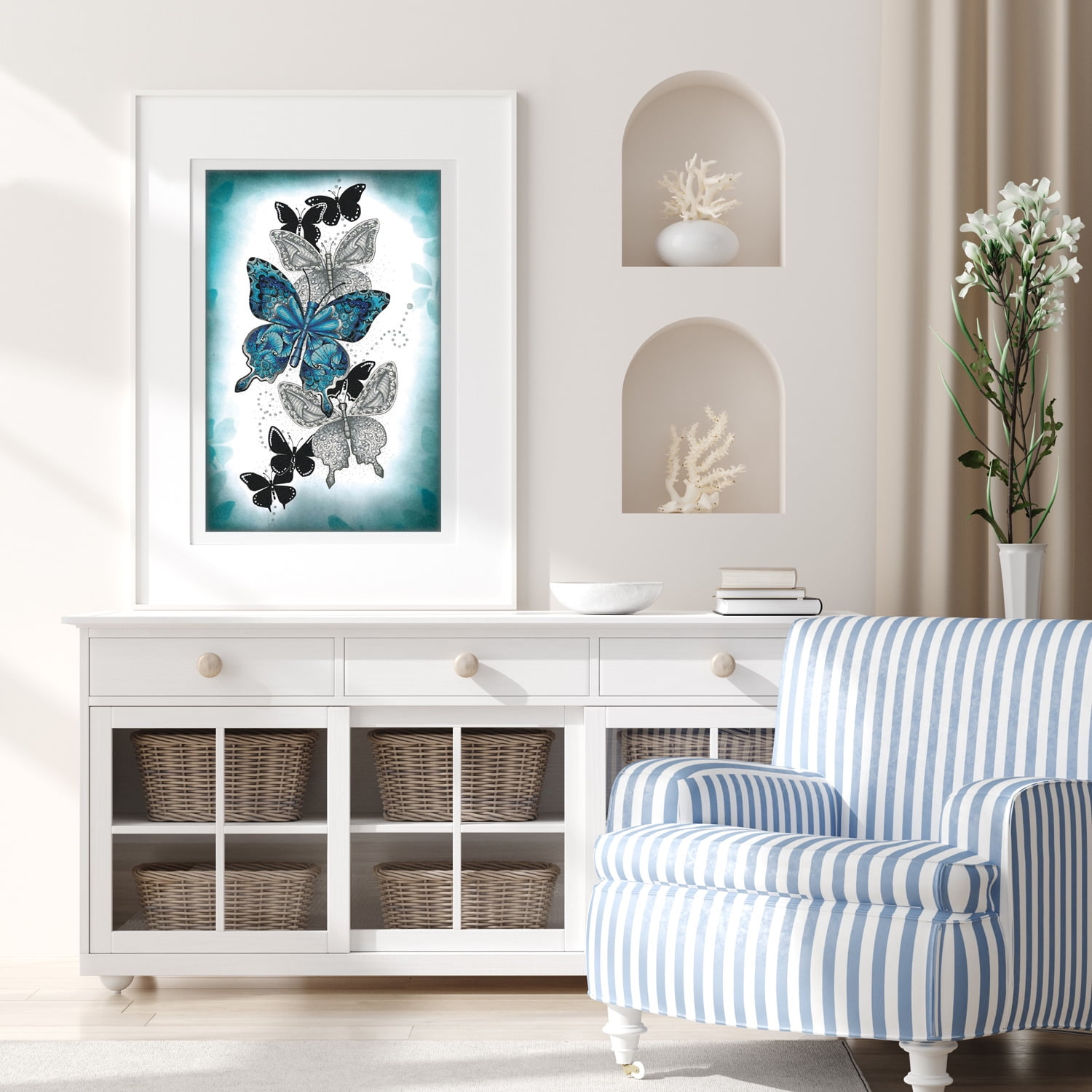 Diamond Dotz Butterfly Trail Nature Diamond Painting Kits for Adults - Diamond Art Kits a Relaxing Creative Craft Kit with Dotz Gems 28.4"X18.5"
