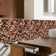 thumbnail image 5 of ABODELINE 10 Sheets Square Peel and Stick Backsplash for Kitchen Tile Stick on Back Splash 4"x 4" Marble Mosaic Tile Stickers Peel and Stick Wall Tile Temporary Adhesive Backsplash for Bathroom, 5 of 6