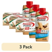 (3 pack) Premier Protein Shake, Café Latte, 30g Protein, 11 fl oz, 12 Ct
