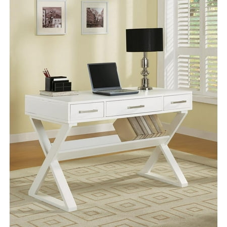 Casual White Writing Desk Walmart Com