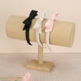 thumbnail image 4 of Unique Bargains 1 Pc Headband Double Bow Satin Hair Accessories Black, 4 of 5