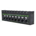 thumbnail image 1 of Headphone Amplifier, 8 Channel Stereo Headphone Audio Amp, Multi Port Headphone Splitter, Headphone Mixer for Recording Studios and Bands, 1/8 in TS Plug, 1 of 7