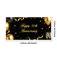 thumbnail image 3 of LUUFILx Happy 50th Anniversary Banner Backdrop Decorations Party Supplies Background Engagement Anniversary Celebration Photography Props Decor, 3 of 8