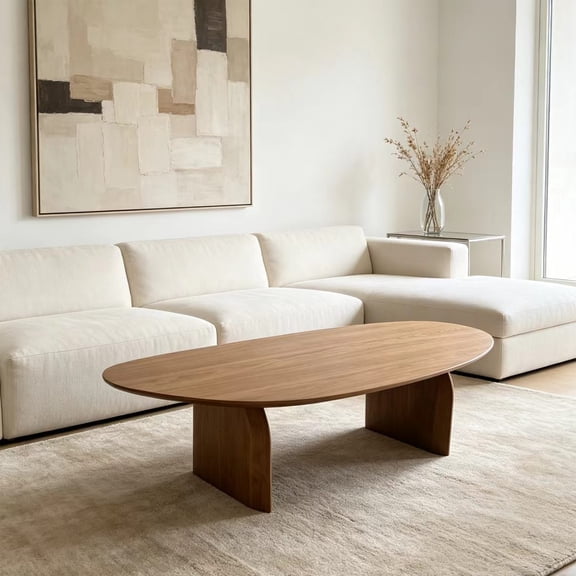 Triangles Coffee Table With Wooden Legs