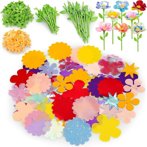 Blina DIY Fabric Flower Bouquets Toys Accessories - Flower Market Toy Accessories - Flower Arts & Crafts Toy Accessories