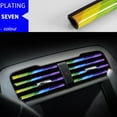 thumbnail image 3 of JGJJUGN U-Shaped Car Vent Outlet Trim Strips, Colorful Decorative PVC Molding, Chromium Plated Interior Accessories for Stylish Automobile Decoration - 10 Pack, 3 of 3