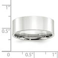 thumbnail image 7 of 14K White Gold 8mm Standard Flat Comfort Fit Band Ring Size 10, 7 of 7