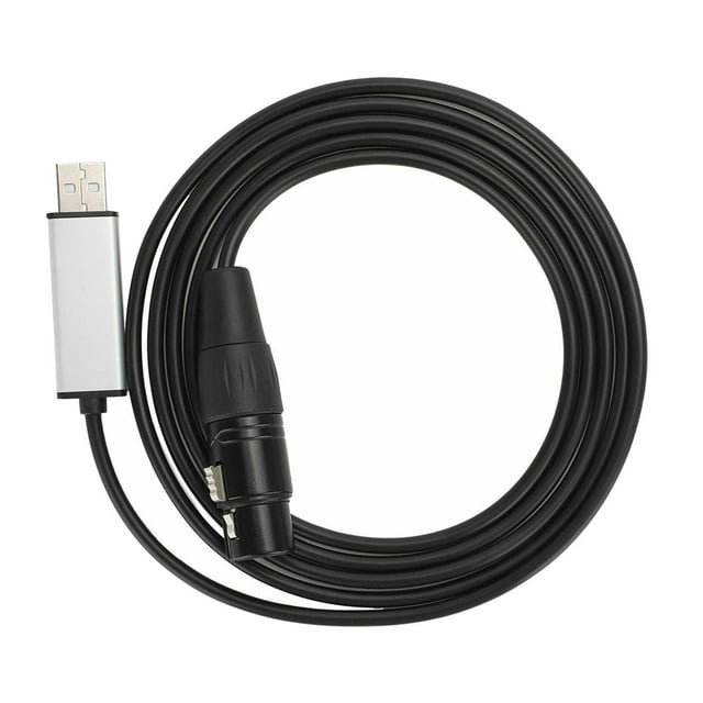 Tachiuwa USB to RS485 XLR Female DMX512 XLR Computer PC Stage Studio Cable 5m