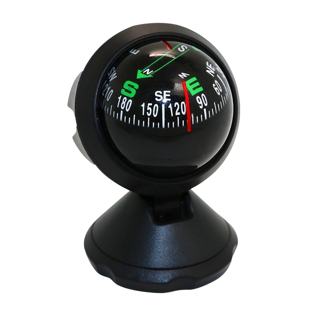 Mini Pocket Compass Ball Dashboard Car Mount Navigation Outdoor Compass 