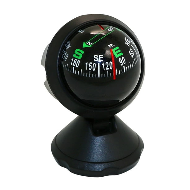 Mini Pocket Compass Ball Dashboard Car Mount Navigation Outdoor Compass