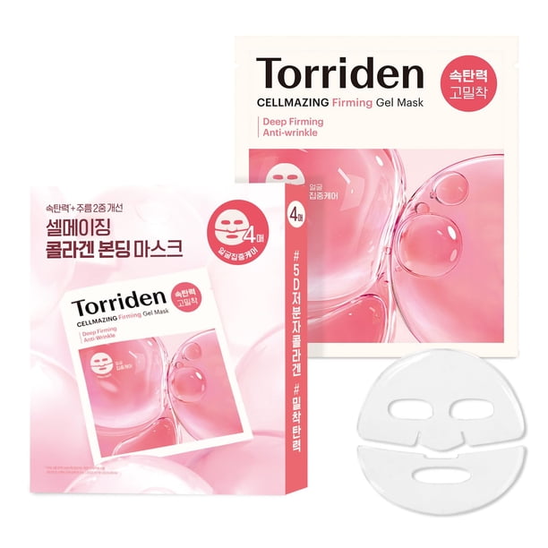 Mascarilla facial Torriden CELLMAZING con colágeno de bajo peso molecular