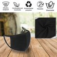thumbnail image 4 of Black Cotton Face Mask,reusable Face Mask,breathable Comfy Cloth Face Masks, 4 of 4