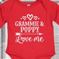 thumbnail image 4 of Inktastic Grammie and Poppy Love Me Boys or Girls Long Sleeve Baby Bodysuit, 4 of 5