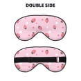 thumbnail image 2 of Goofa Floral Strawberr Printed Sleep Eye Mask for Men Women, Zero Eye Pressure Sleeping Mask, Light Blocking Night Blindfold, Soft Eye Shade Cover, 2 of 7