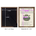 thumbnail image 4 of Printed Embellished Bookplate VII - Framed Print w/glass - Walnut, 4 of 6