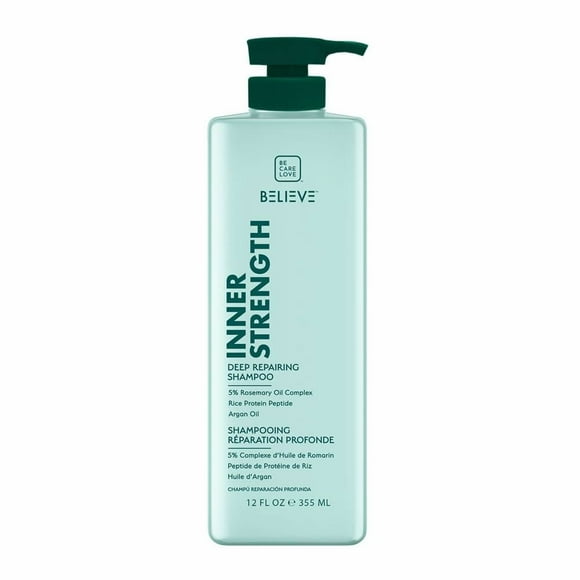 Shampoo Belive reparación interna romero,proteína de arroz y argán de 355 ml